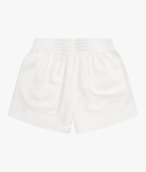 Waffle loose shorts in greige