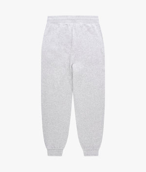 Tommy badge floral logo joggers in light grey marl