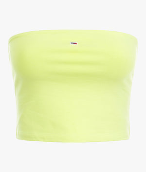 Tommy Jeans Essential tube top in light citrus EQVVS Womens