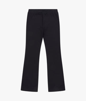 Tommy badge low rise flare leggings in black