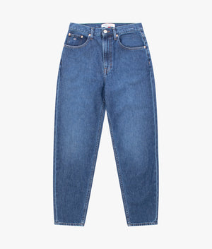 Mom tapered jean in medium denim