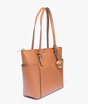 Jet set crossgrain leather bag in luggage