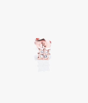 Bozena tiny pave stud earrings in rose gold