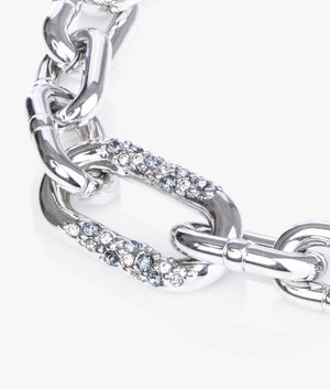 Orion pave chain bracelet in silver