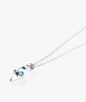 Helena bird skull pendant in silver
