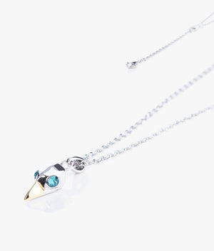 Helena bird skull pendant in silver