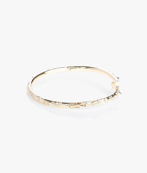 Spina crystal thorn cuff in gold