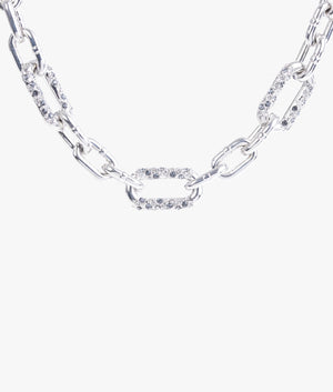 Orion pave chain necklace in silver