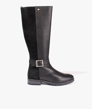 Alisha knee length boots in black