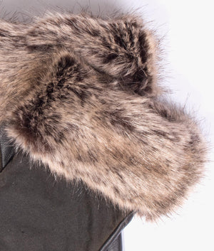 Ambush waxed leather gloves in olive