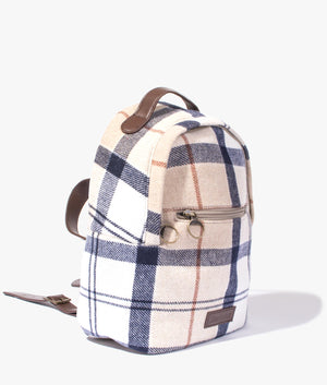 Caley tartan backpack in rosewood