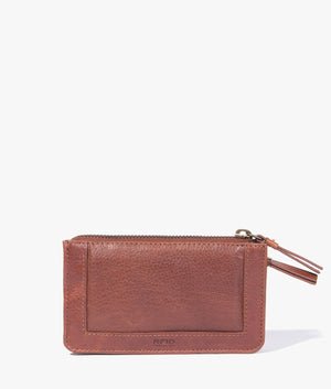 Cree zip purse in brown
