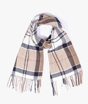 Emmeline tartan scarf in rosewood