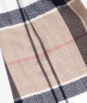 Emmeline tartan scarf in rosewood