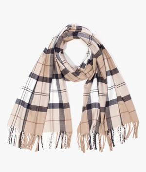Hailes tartan wrap in rosewood