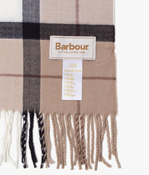 Hailes tartan wrap in rosewood