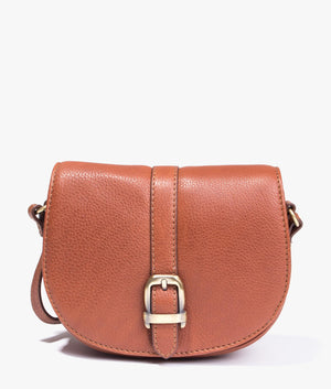 Laire leather saddle bag in brown