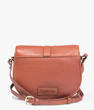 Laire leather saddle bag in brown