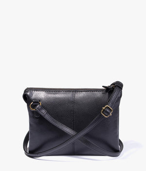 Lochy leather crossbody in black