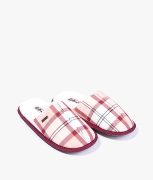 Barbour slippers womens red on sale