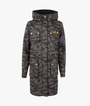 Monza camo wax jacket in chrome