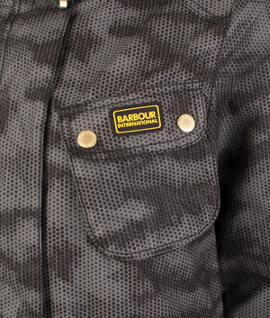 Monza camo wax jacket in chrome