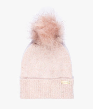 Sparkle beanie and scarf gift set in pink