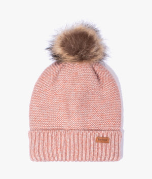 Swinley beanie and scarf set in pink