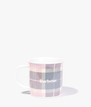 Tartan mug in pink