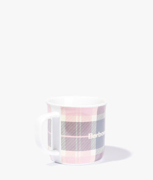 Tartan mug in pink