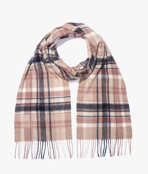 Tartan scarf in rosewood