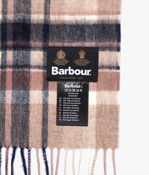 Tartan scarf in rosewood