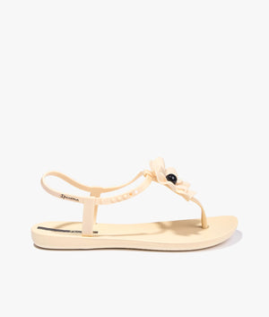 Flora sandal in lemon pearl