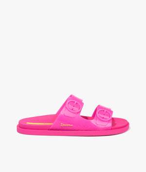 Follow slide in bright pink