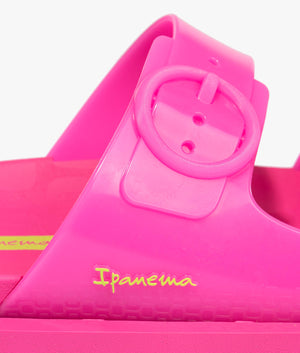 Follow slide in bright pink