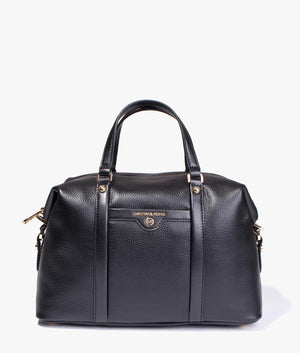 Beck pebbled leather tote in black