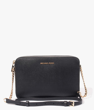 Jet set large crossbody in black
