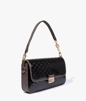 Michael kors black on sale patent leather bag