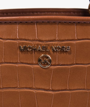 Cleo leather tote in chestnut