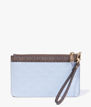 Pale blue michael kors wallet discount