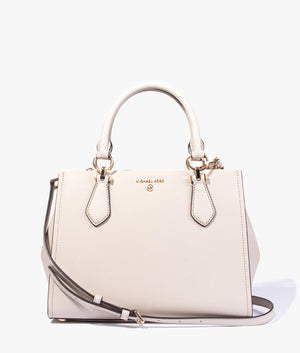 Marilyn saffiano leather tote in light sand