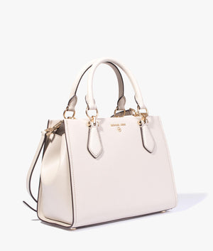 Marilyn saffiano leather tote in light sand