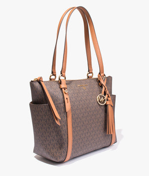 Sullivan medium tote in brown & acorn