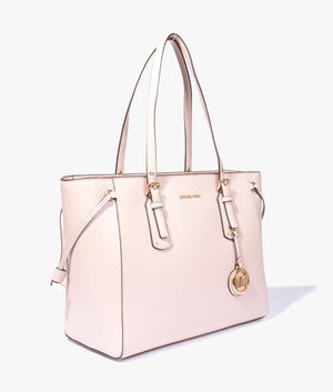 Voyager leather shopper in soft pink