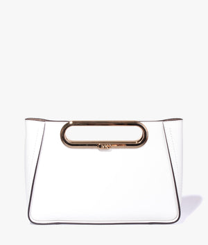 Chelsea convertable clutch in optic white