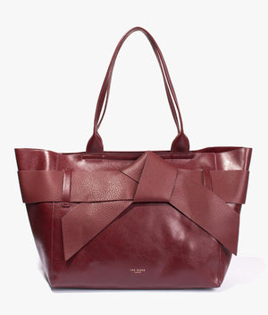 Jimma PU large tote in deep purple