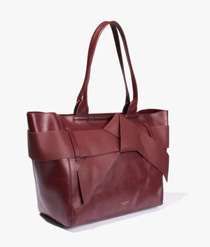 Jimma PU large tote in deep purple