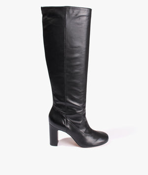 Marlarh leather knee high boot in black