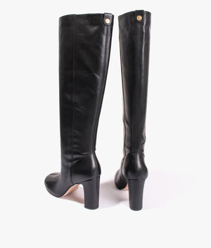 Marlarh leather knee high boot in black