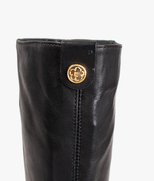 Marlarh leather knee high boot in black
